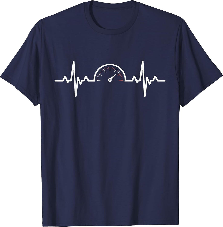 Car Mechanic Garage Auto Engine Mechanical Car Guy Turbo T-Shirt - Navy Blue