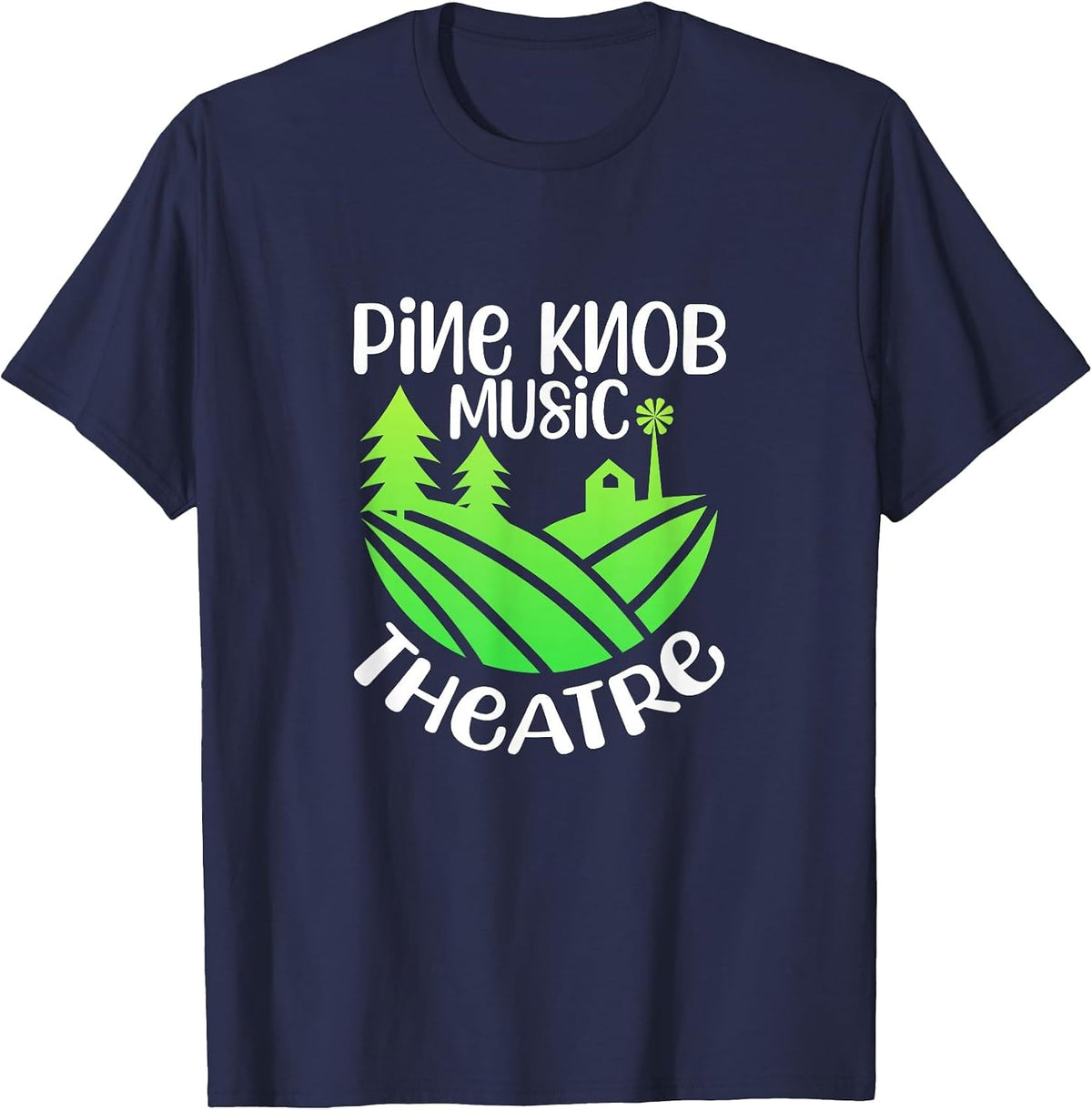 Pine Knob Music Theatre Musician Musical T-Shirt - Navy Blue