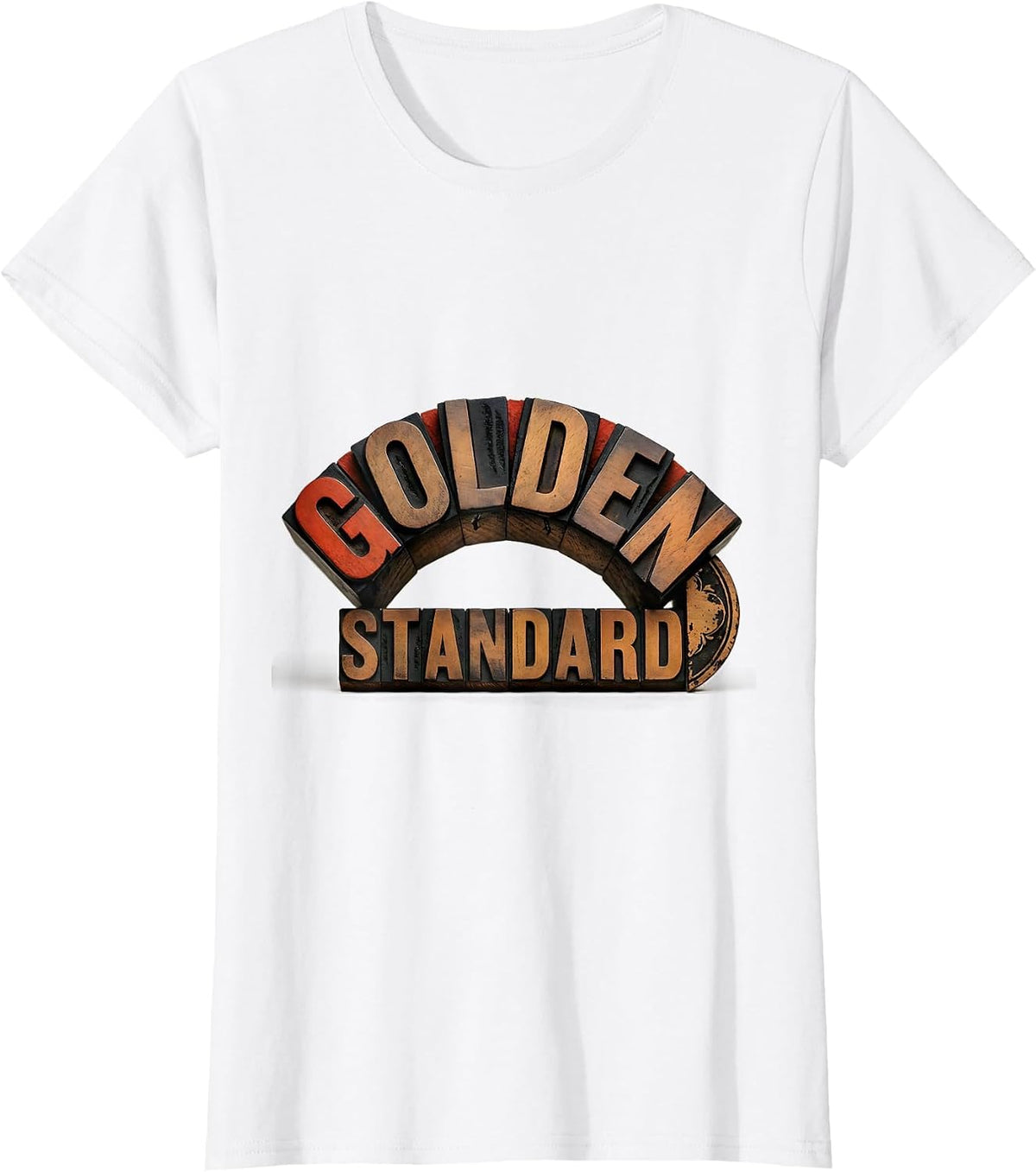 Golden Standard Fibonacci Spiral Sacred Geometry Math T-Shirt - White