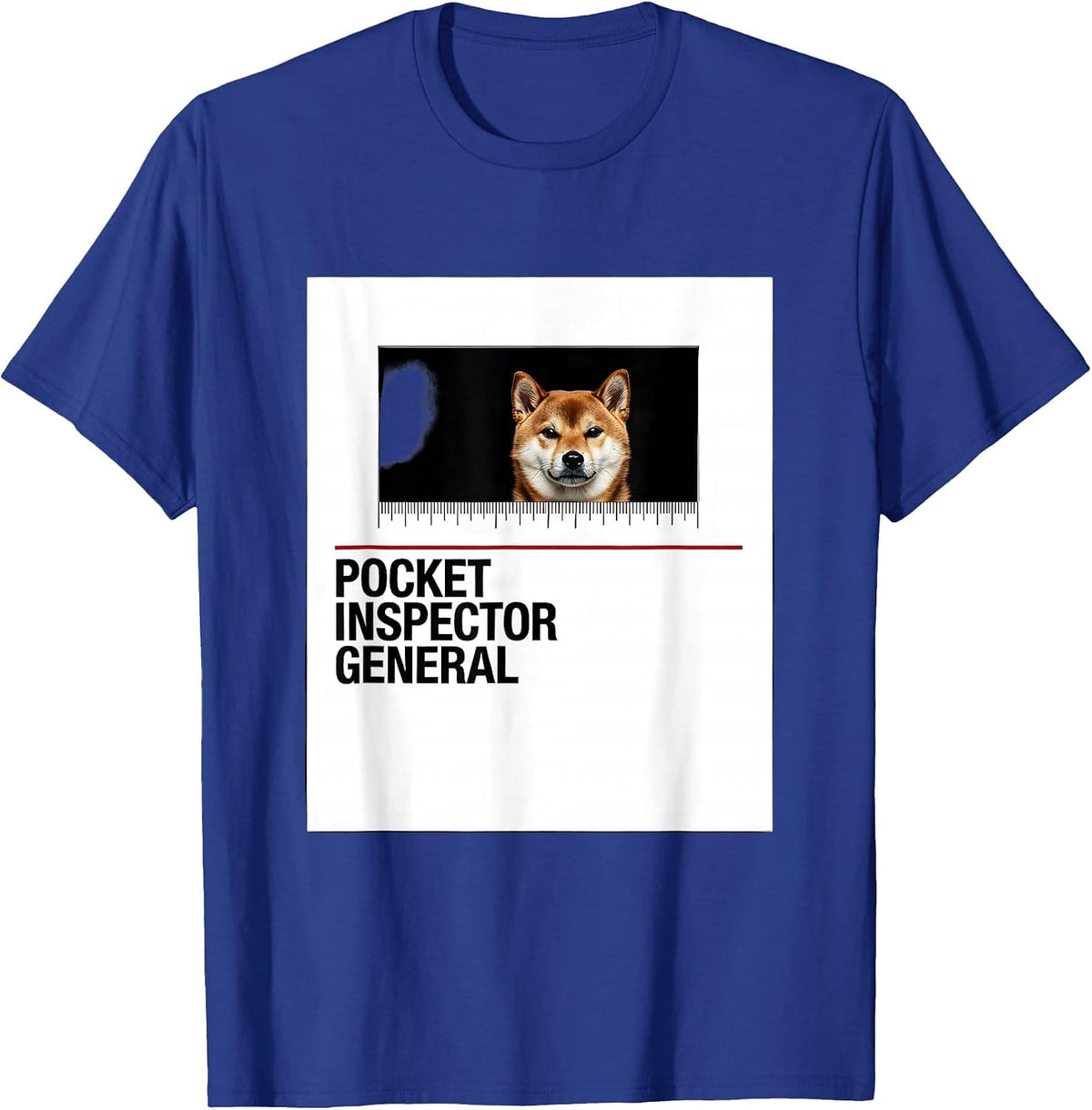 Pocket Inspector General Funny Dog Owner Breed Enthusiast T-Shirt - Royal Blue