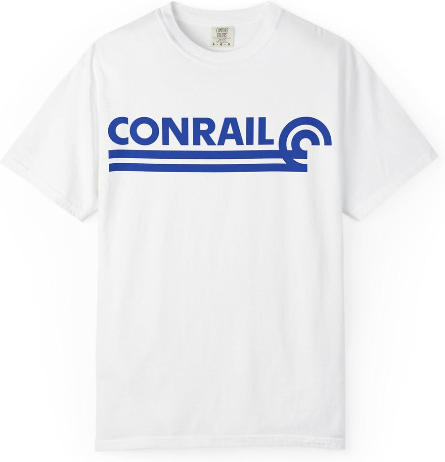 Conrail Logo (Light Blue) T-Shirt - White
