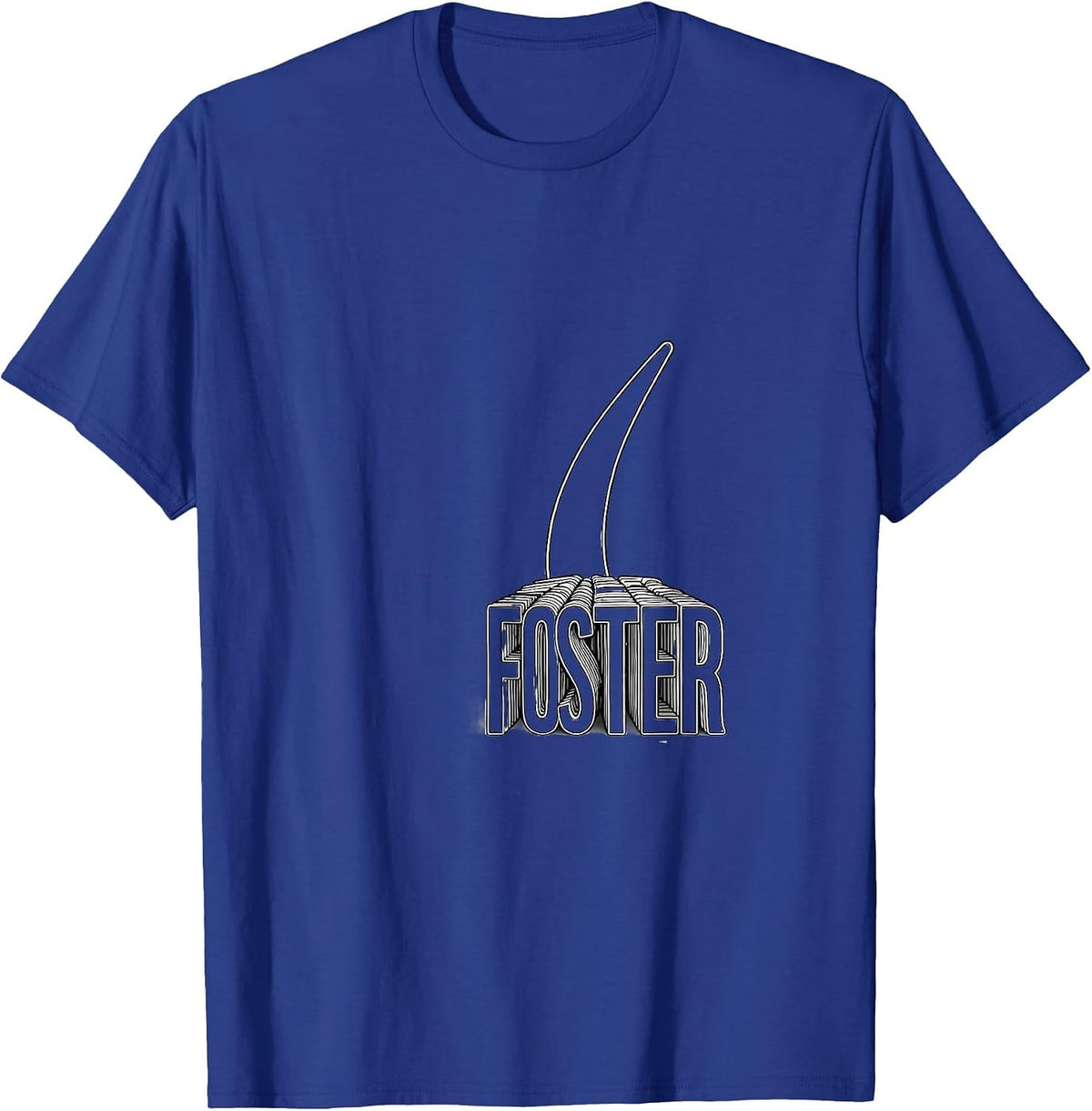 Foster Vintage Western Flag Name Gift T-Shirt - Royal Blue