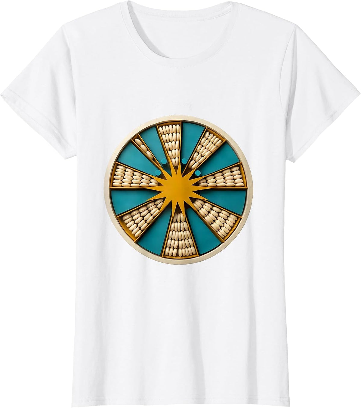 Women's Counting Counters Midcentury Modern Kids Math Day T-Shirt - White