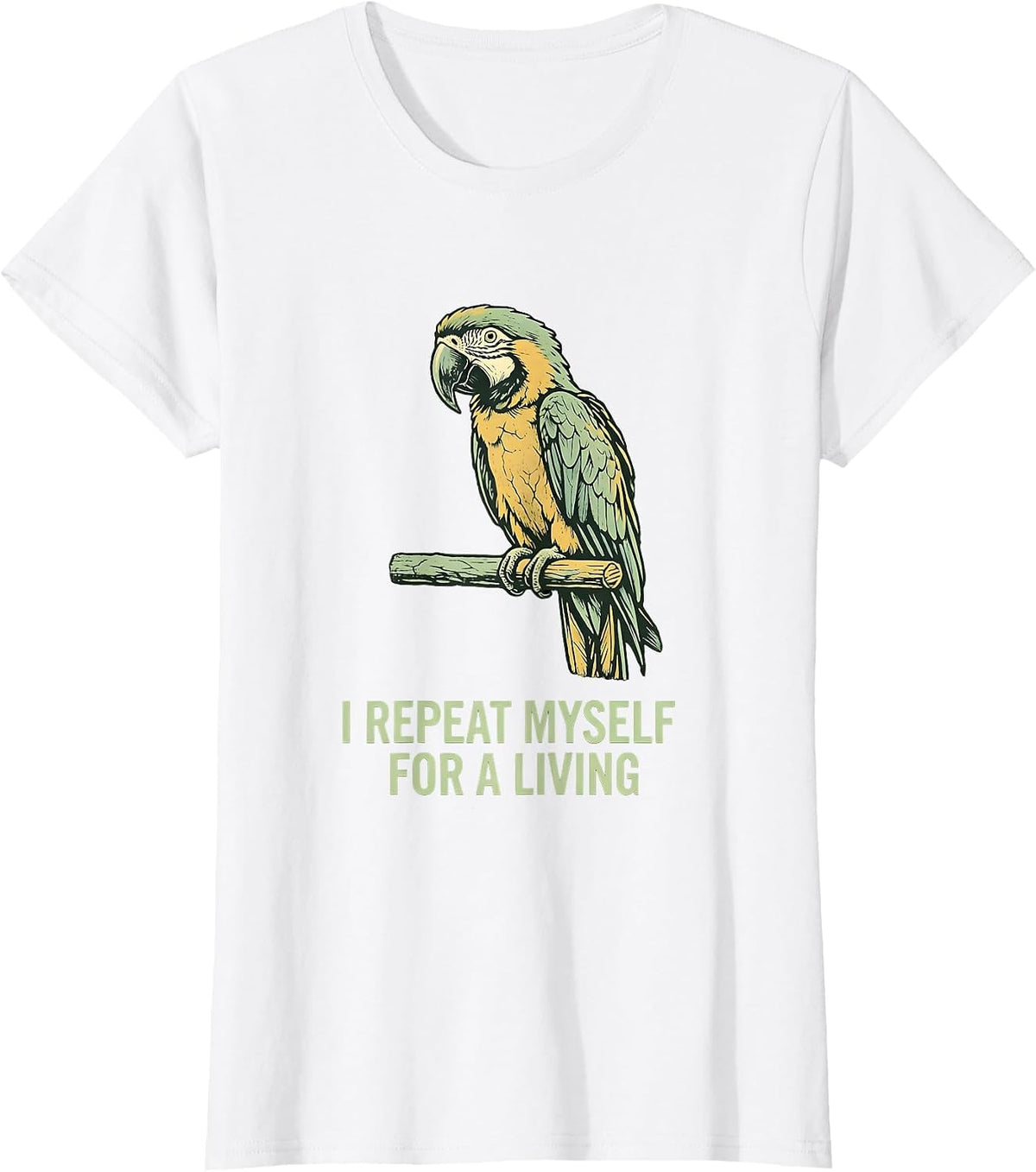 I Repeat Myself For A Living Funny Teacher Design T-Shirt - White