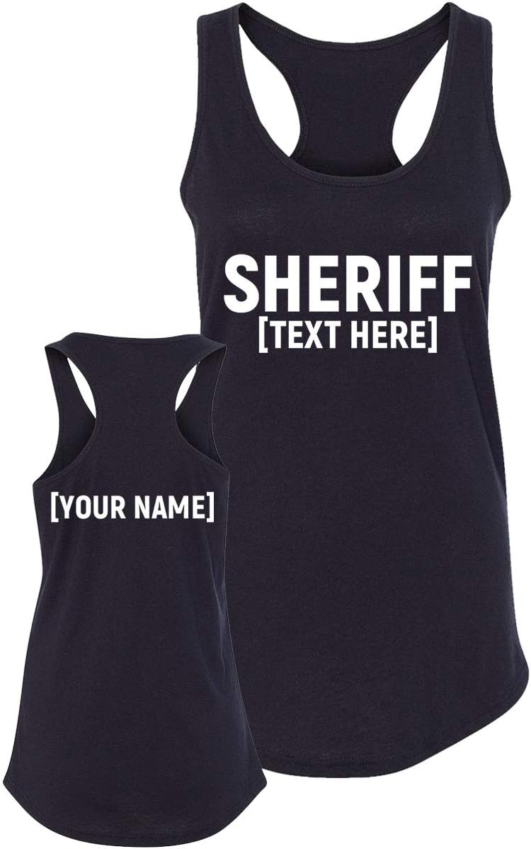 Custom Sheriff T Shirt - Law Enforcement Officer Tshirts - Deputy Uniform - Tank Top