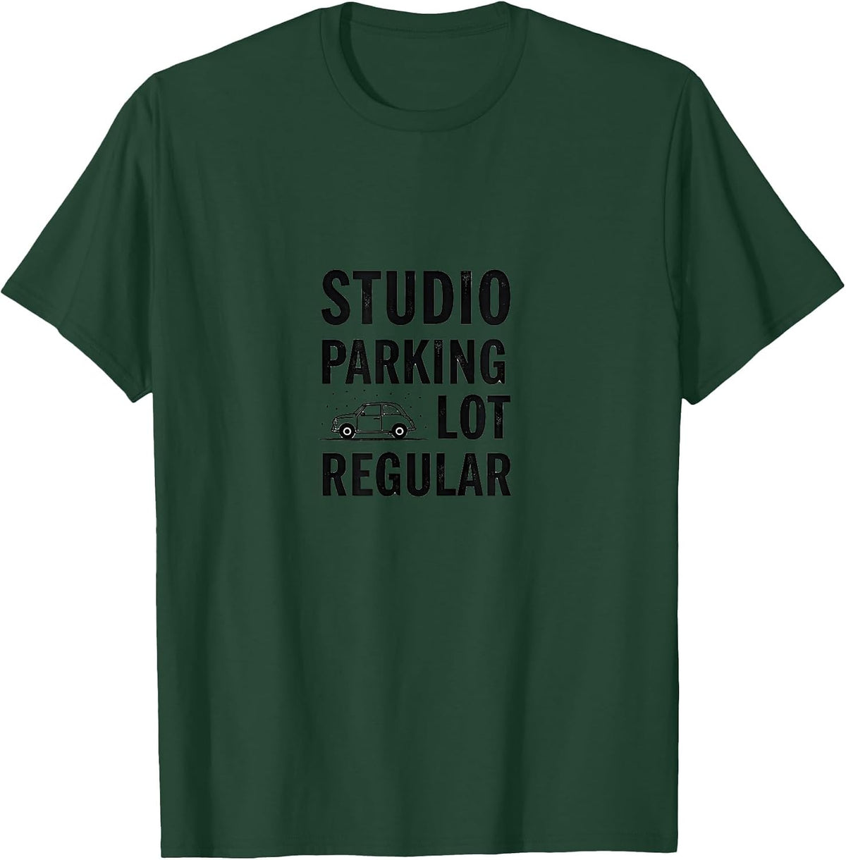 Studio Parking Lot Regular Dance Mom Design T-Shirt - Dark Green