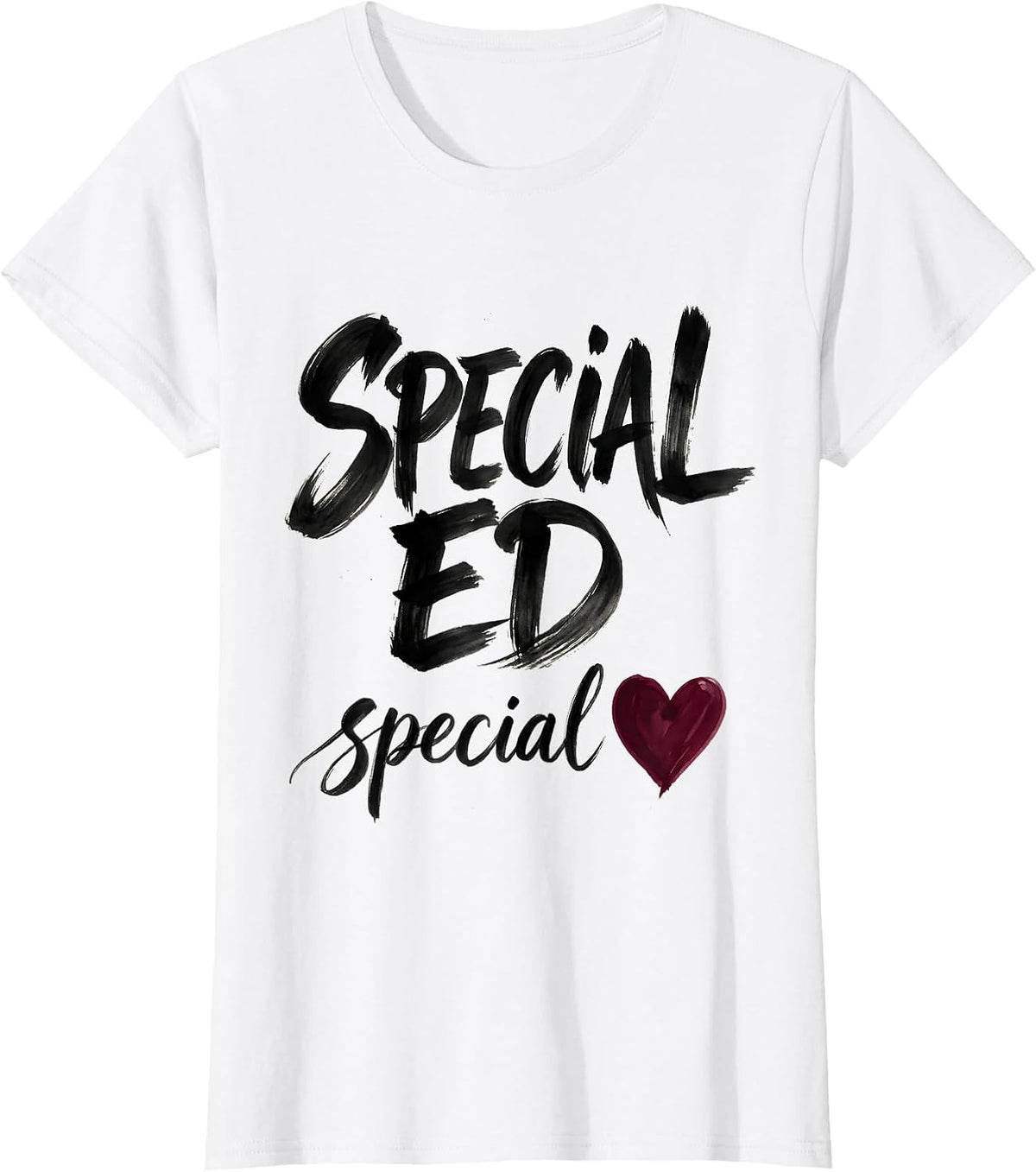 Special Ed Special Heart educator Design T-Shirt - White