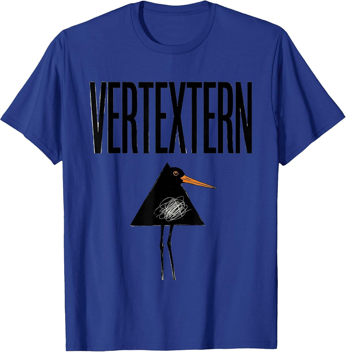 Vertextern Funny Geometric Seagull Pun Math Teacher Bird T-Shirt - Royal Blue