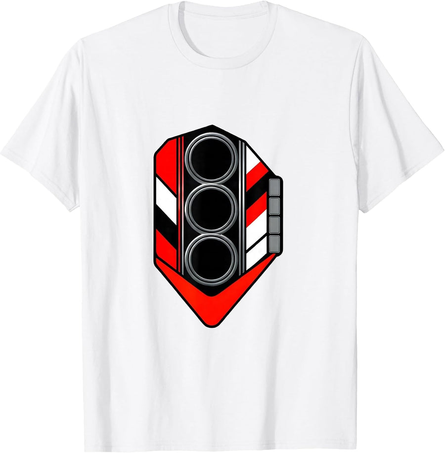 Men's Racing Number Plate Vintage Drag Racer Motorsport Humor T-Shirt - White