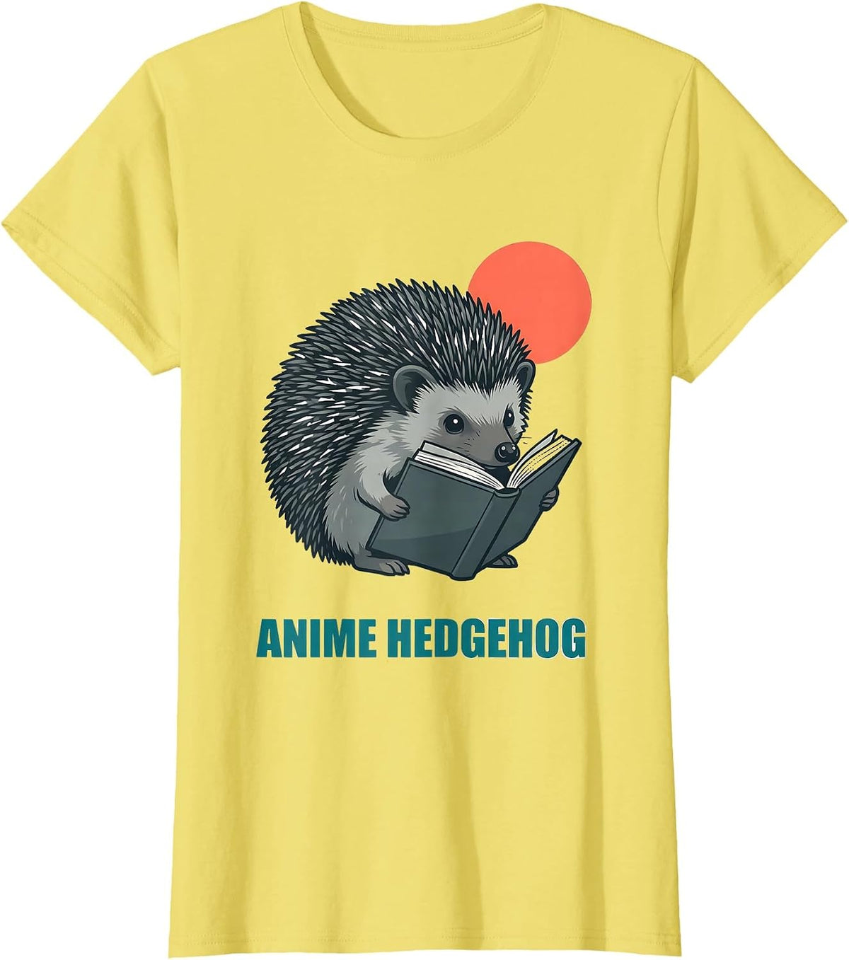 Women's Anime Hedgehog Kawaii Chibi Hedgehog Gamer Anime Fan Gift T-Shirt - Lemon Yellow