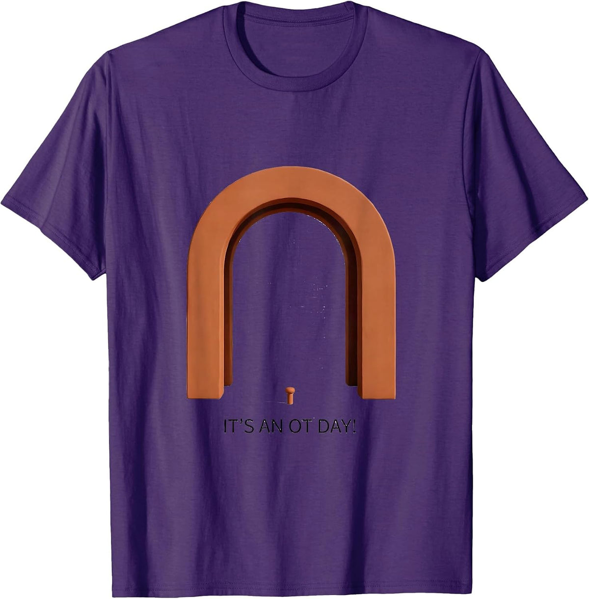 It's An OT Day! Minimalist Occupational Therapy Retro T-Shirt - Purple