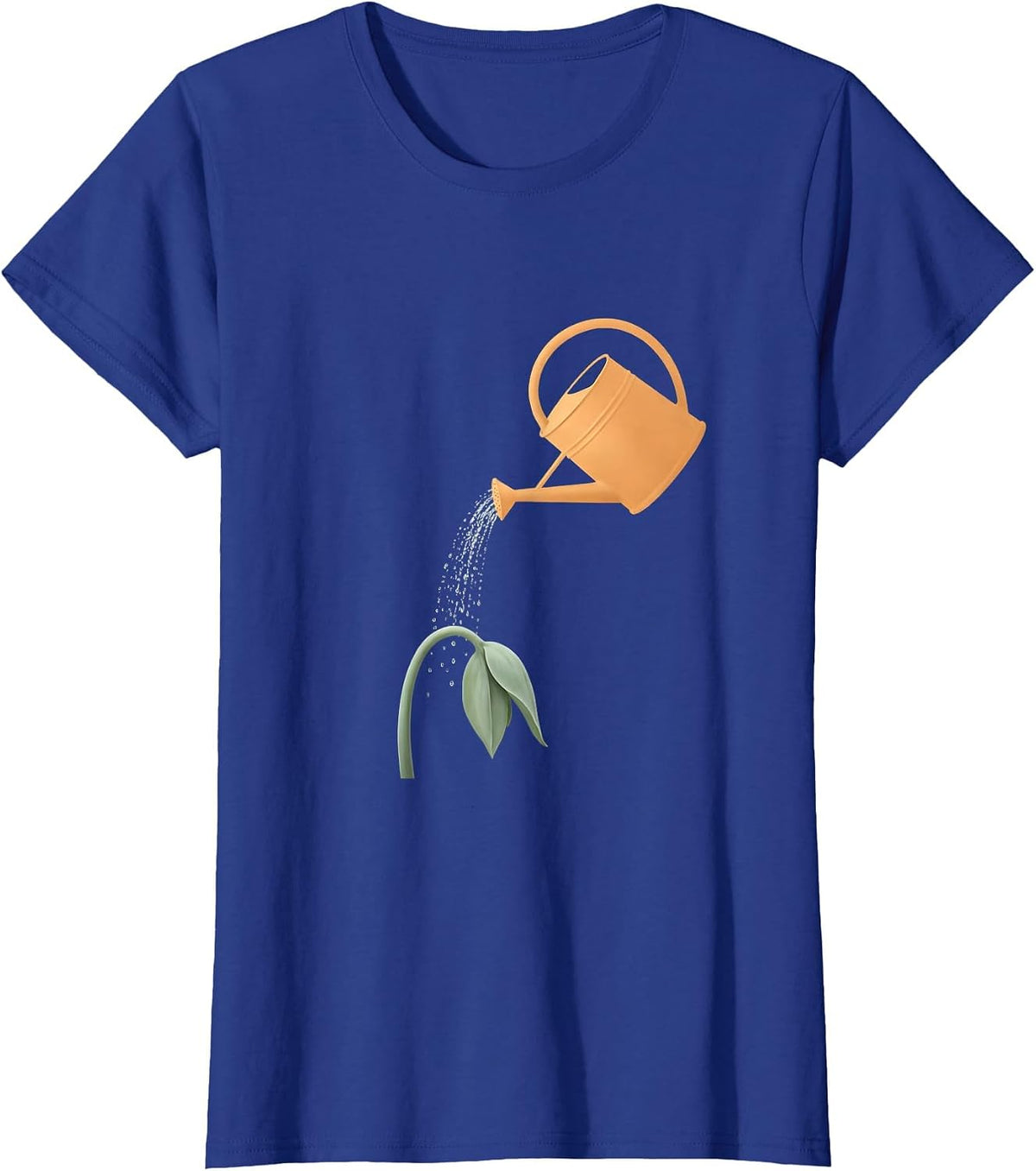 Women's Mental Health Matters Watering Can Light Graphic T-Shirt - Royal Blue