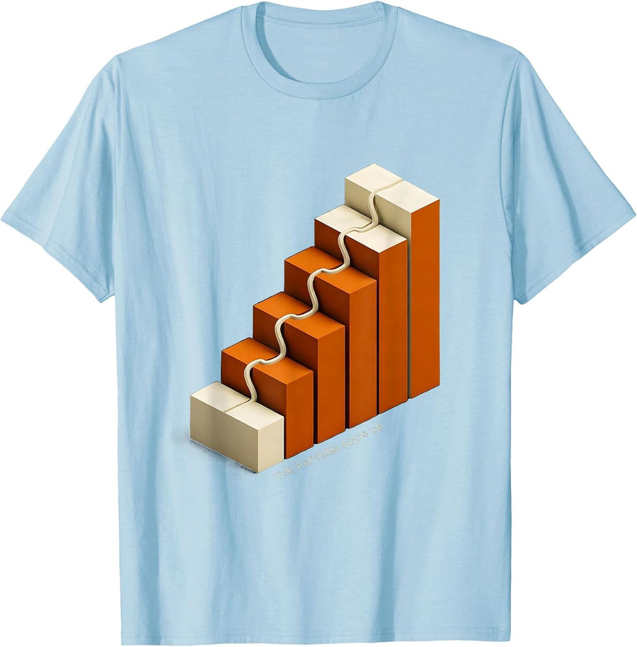 Men's The Pattern Adds Up Math Enthusiast Sacred Geometry Lover T-Shirt - Baby Blue