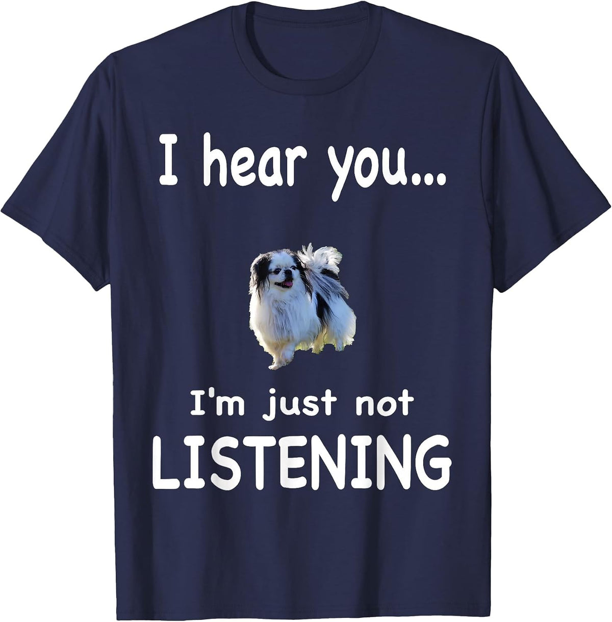 Japanese Chin Dogs - Japanese Chin T-Shirt - Navy Blue