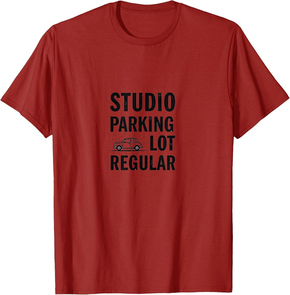 Studio Parking Lot Regular Dance Mom Design T-Shirt - Cranberry Red