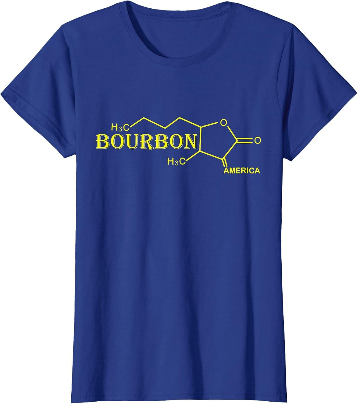 Bourbon America Chemistry Science Future Chemist for Men Mom T-Shirt - Royal Blue