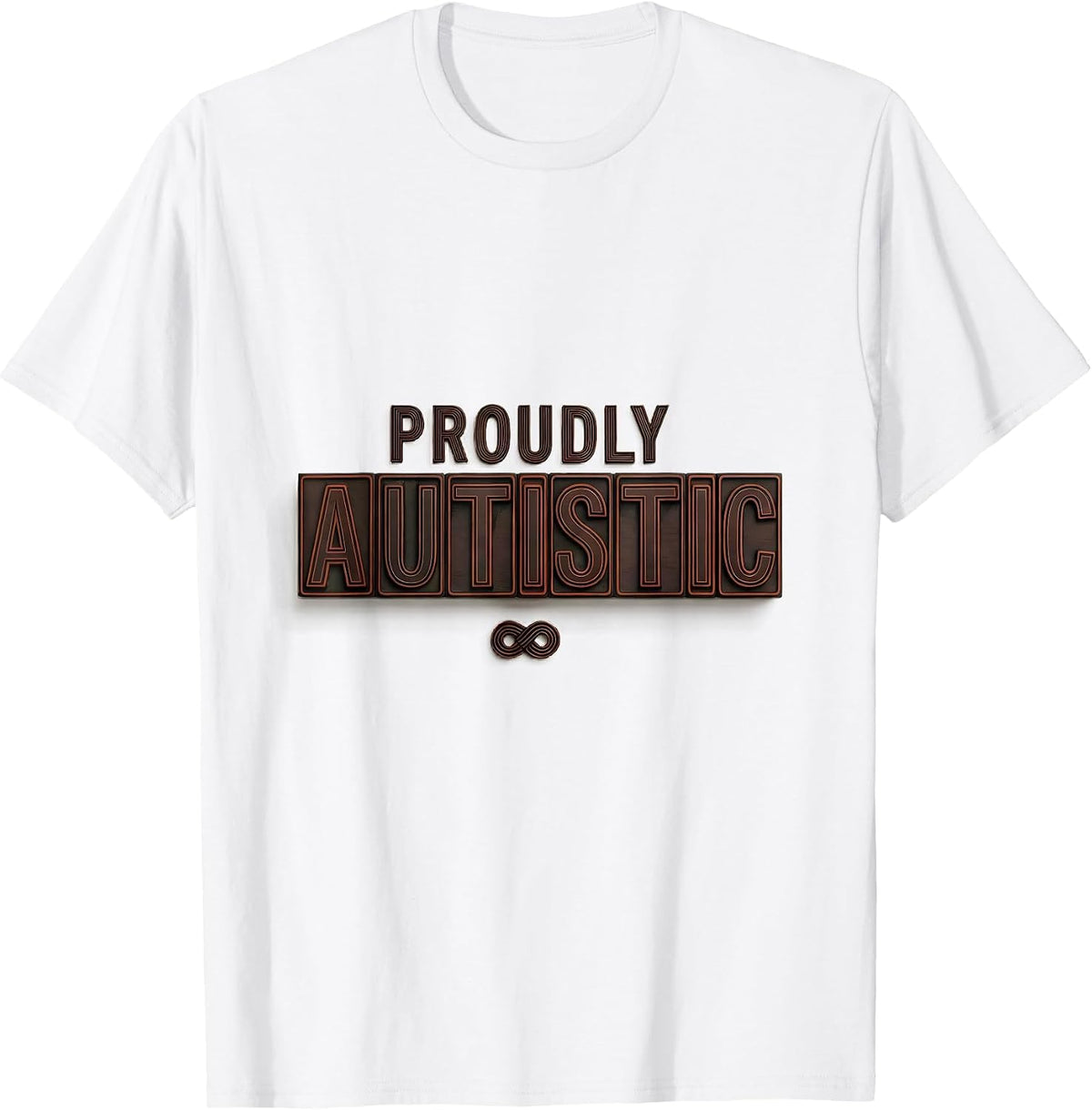 Men's Proudly Autistic Neurodiversity Identity Gift Awareness T-Shirt - White