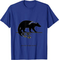 Honey Badger Ignores The Stares Funny Animal Humor T-Shirt - Royal Blue