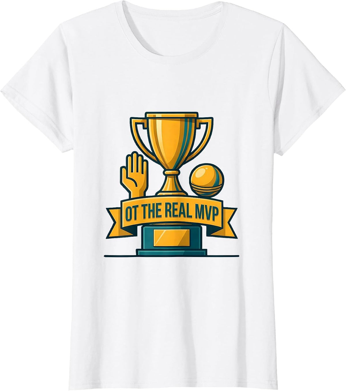 Women's OT The Real MVP Occupational Therapy Design T-Shirt - White