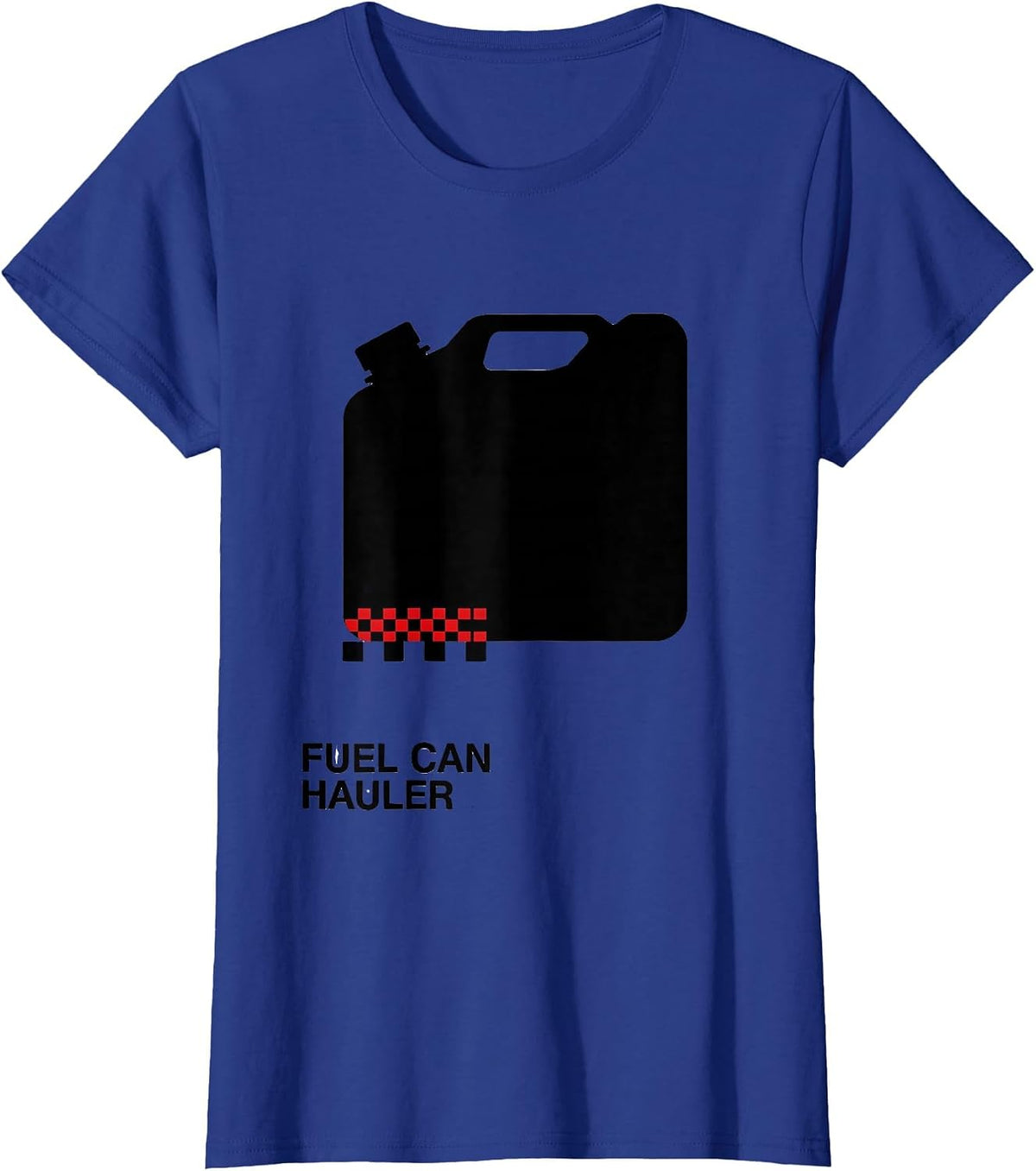 Women's Fuel Can Hauler Swiss International Racing Fan Motorsports T-Shirt - Royal Blue