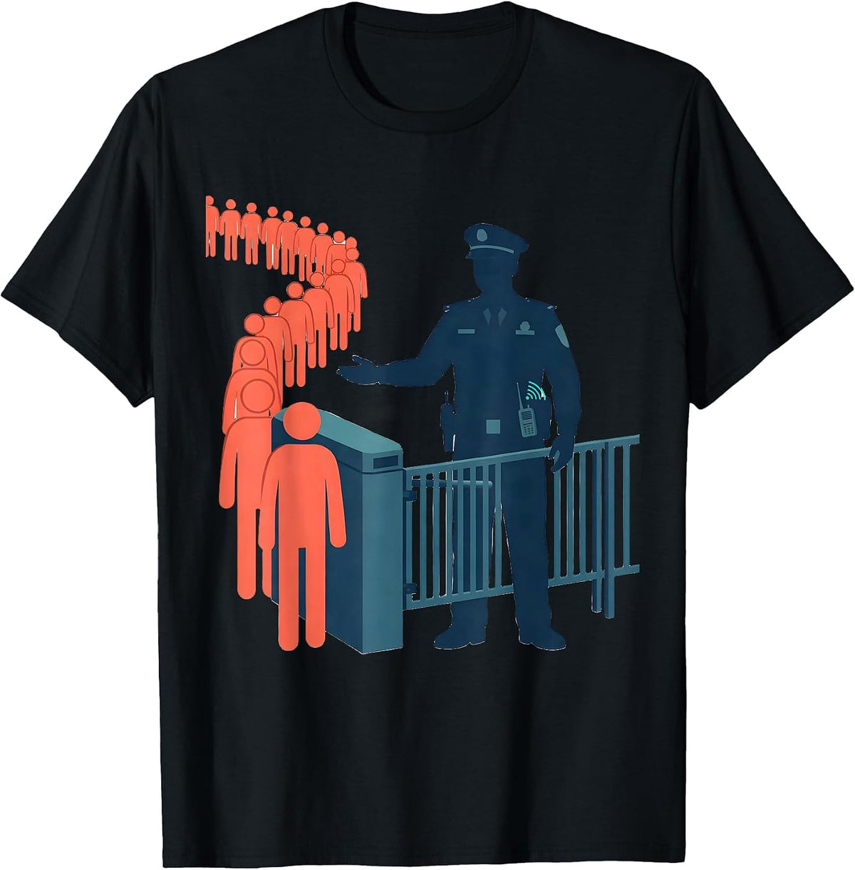 Men's Corrections Officer Guard Prison Humor Novelty T-Shirt - Black