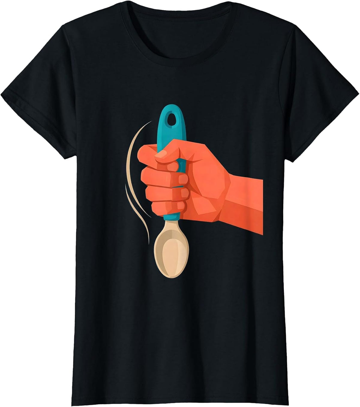 Adaptive Spoon Occupational Therapy Graphic T-Shirt - Black