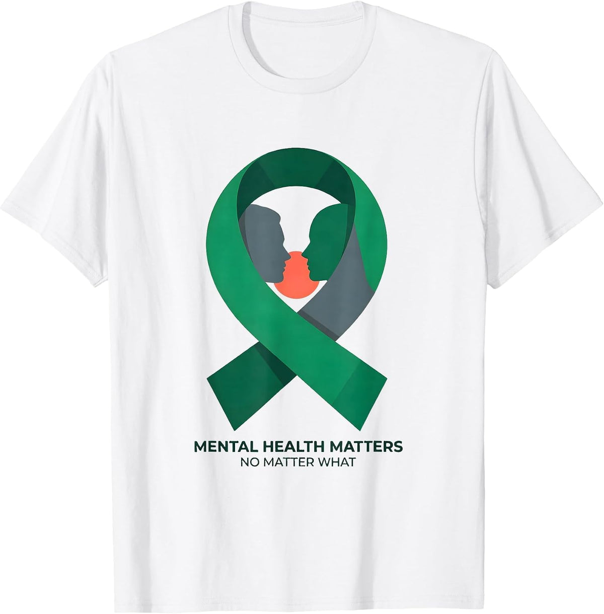 Men's Mental Health Matters No Matter What Awareness Support Squad T-Shirt - White
