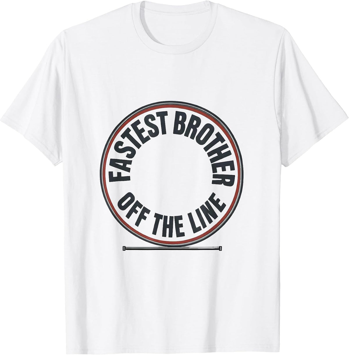 Men's Fastest Brother Off The Line Patriotic RC Racing Drag Strip T-Shirt - White