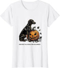 Women's Pretend I'm A Vizsla For Halloween Line Art Dog Breed T-Shirt - White