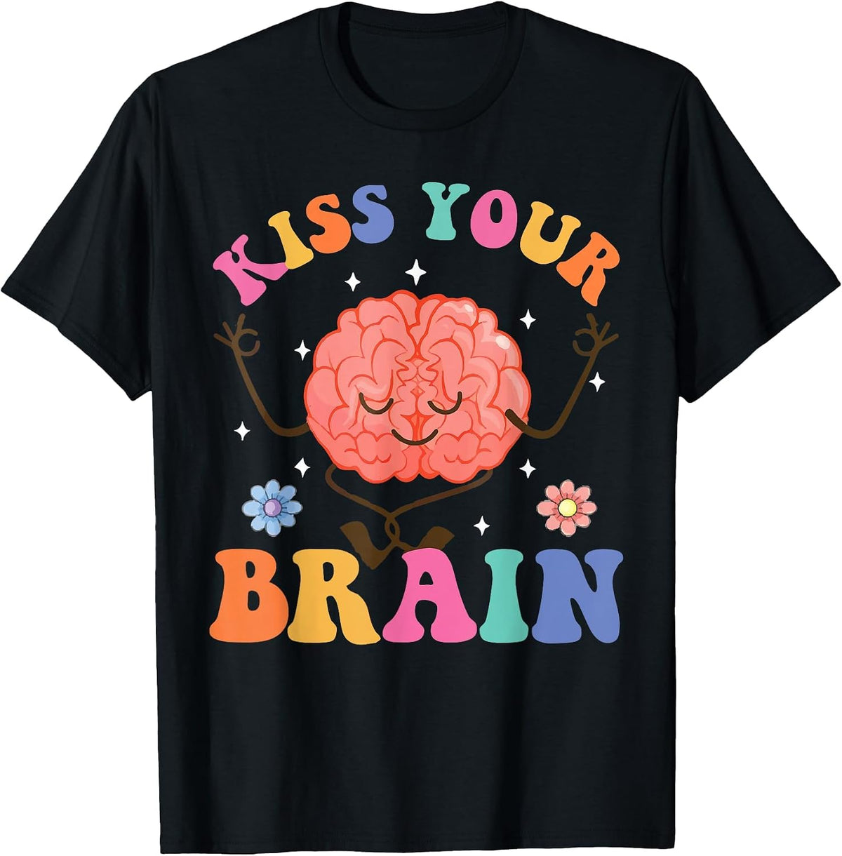 Kiss Your Brain Sped Teacher Appreciation Back to School Kid T-Shirt - Black