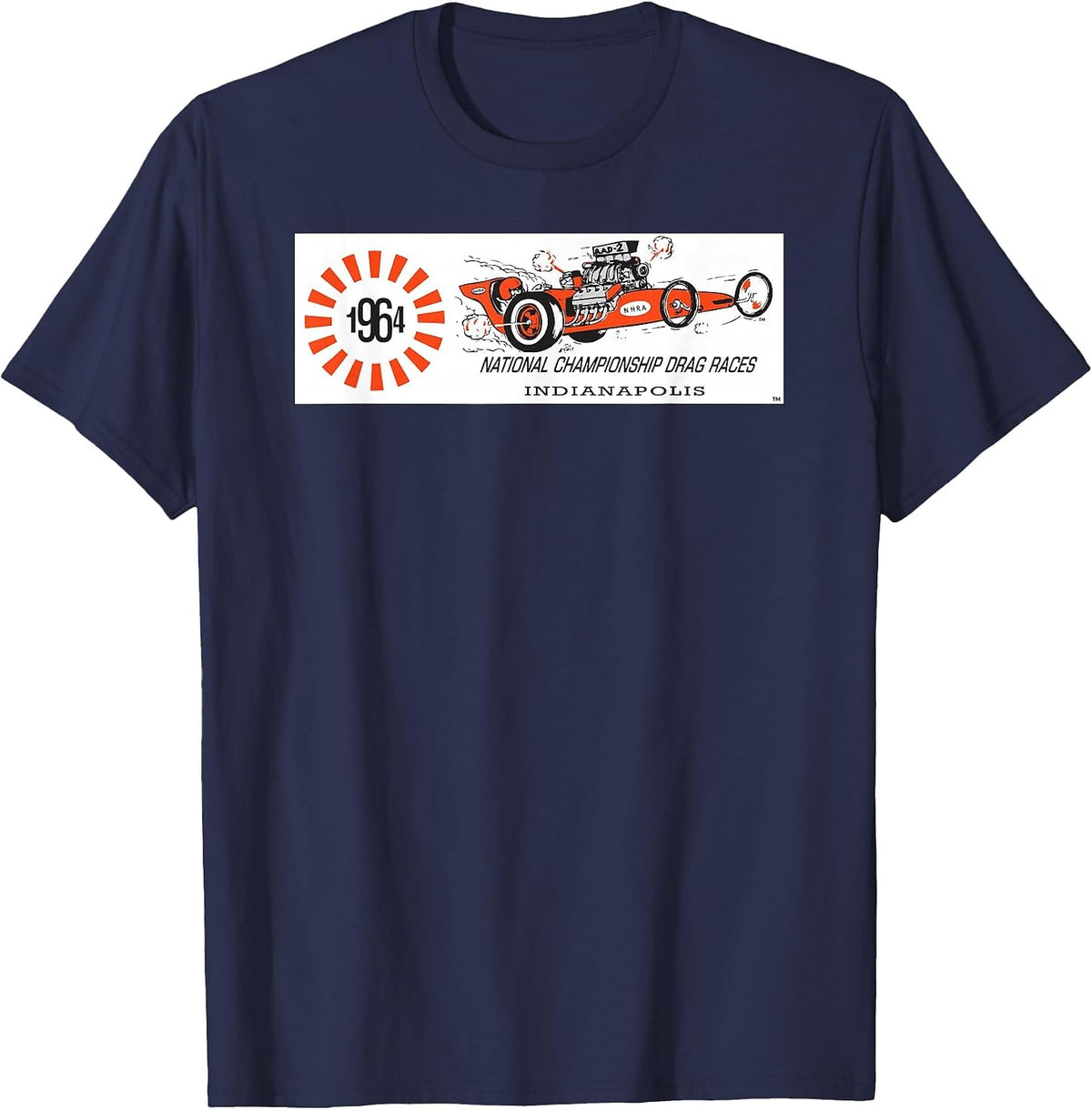 NHRA 1964 National Championship T-Shirt - Navy Blue