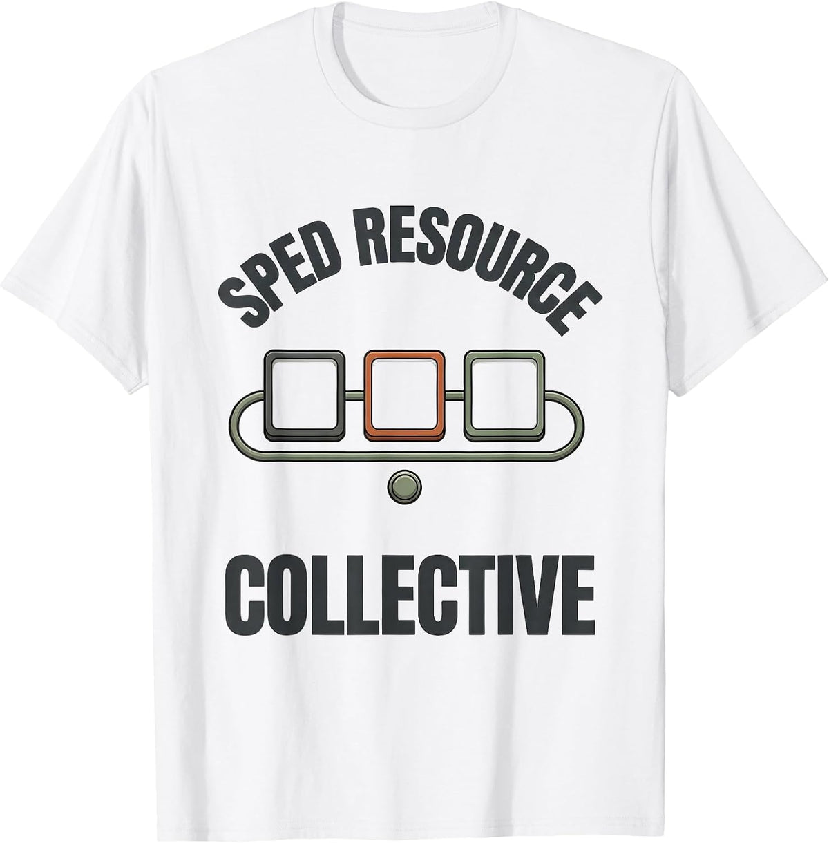 Men's SPED Resource Collective Special Education Teacher Squad T-Shirt - White