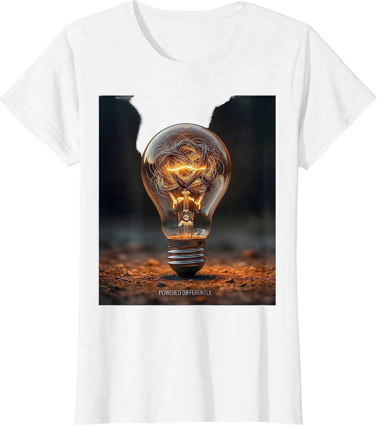 Women's Powered Differently Editorial Conceptual Neurodiversity T-Shirt - White