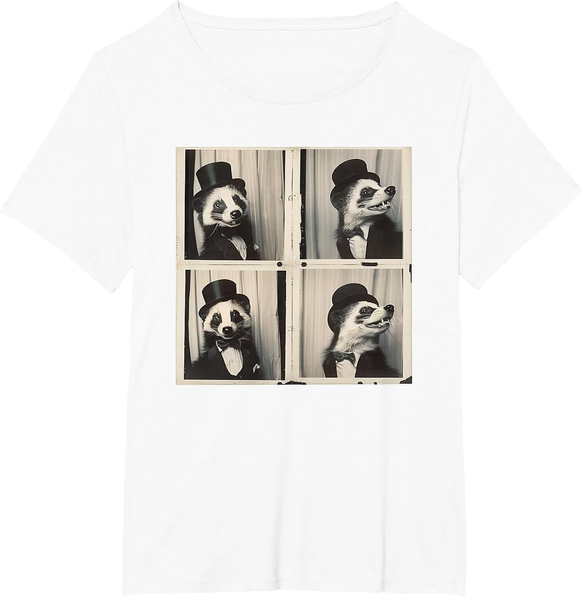 Honey Badger Photo Booth T-Shirt - White