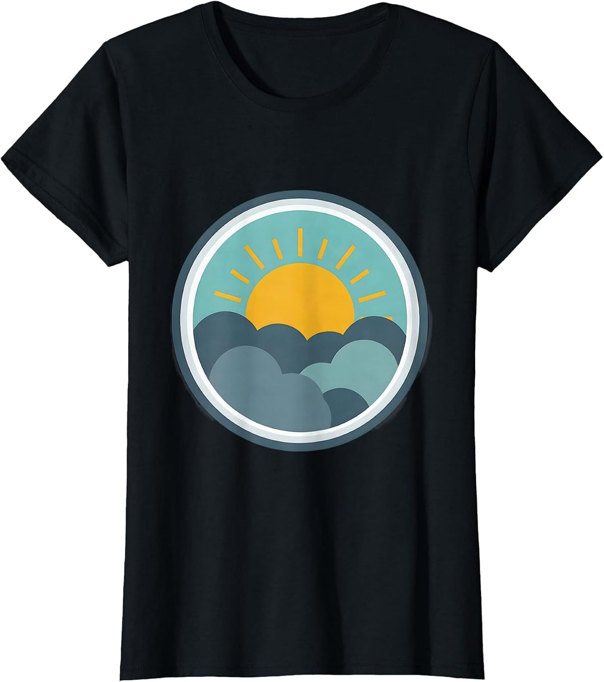 Sun Through Storm Clouds Mental Health Matters T-Shirt - Black