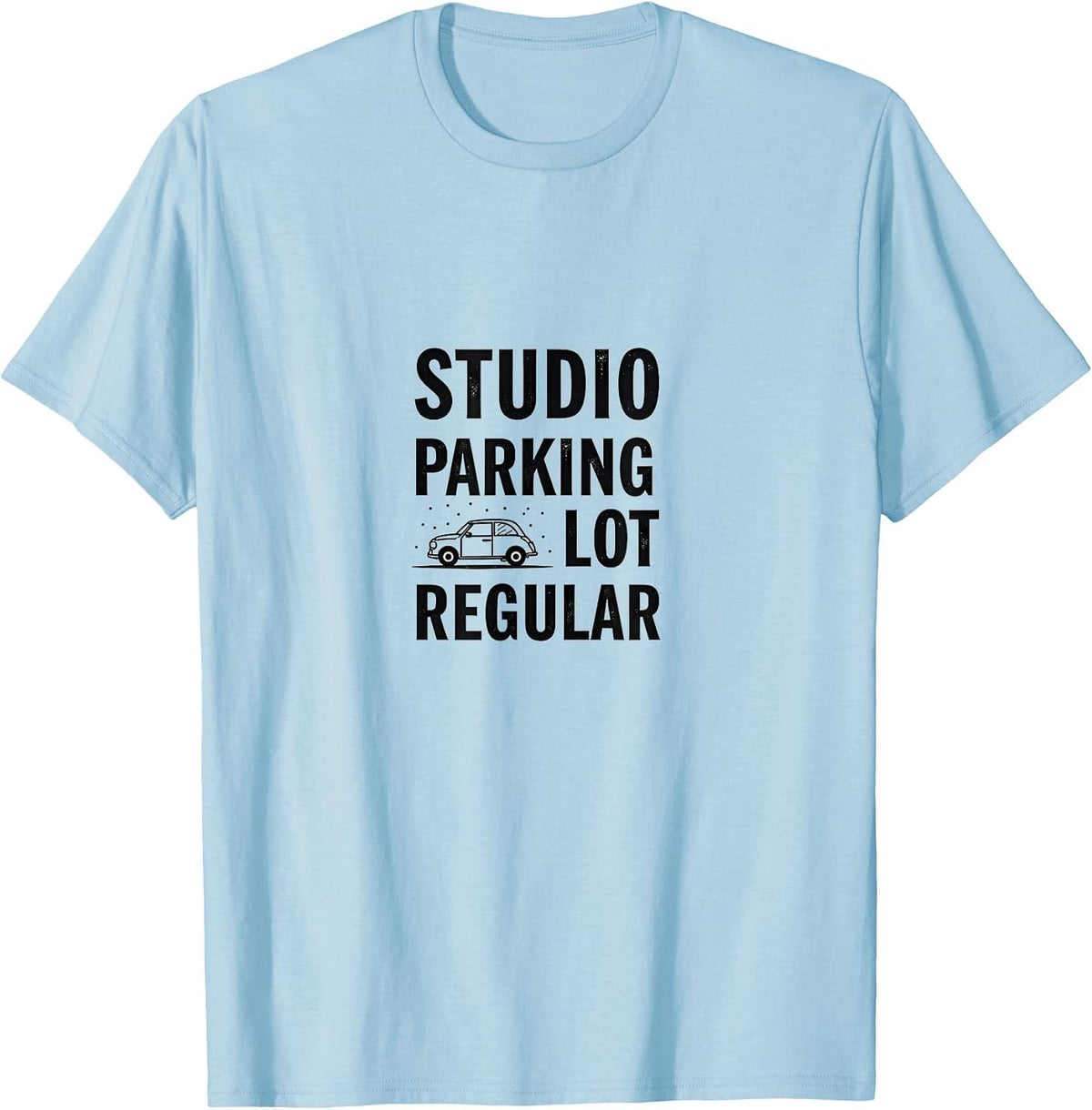 Studio Parking Lot Regular Dance Mom Design T-Shirt - Baby Blue
