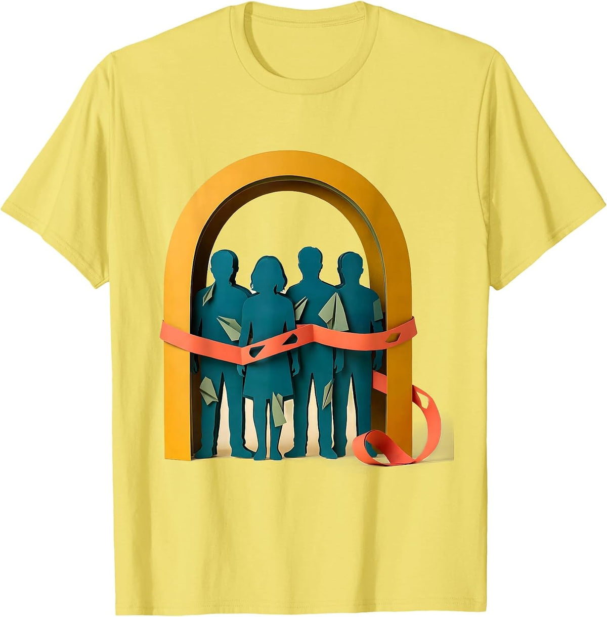 Men's Broad Arch Learner Inclusion Classroom Staff Special T-Shirt - Lemon Yellow
