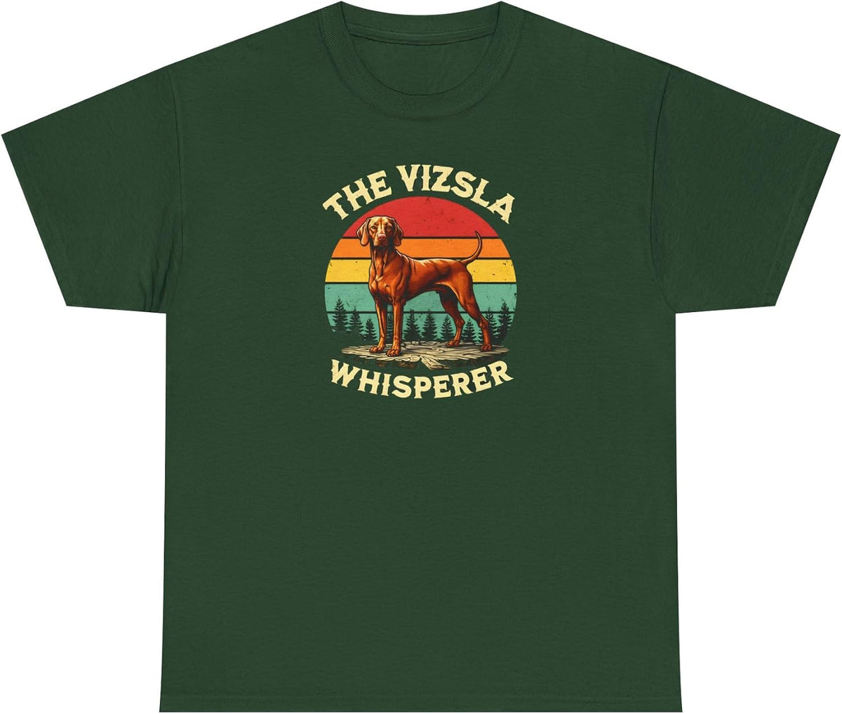 The Vizsla Whisperer Hungarian Vizsla T-Shirt, Unisex Tee, Dog Lover Gift, Animal Print Shirt, Vizsla Mom Dad Shirt - Forest
