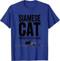 Siamese Cat Harbor-Class Kaiju Funny Japanese Monster Parody T-Shirt - Royal Blue