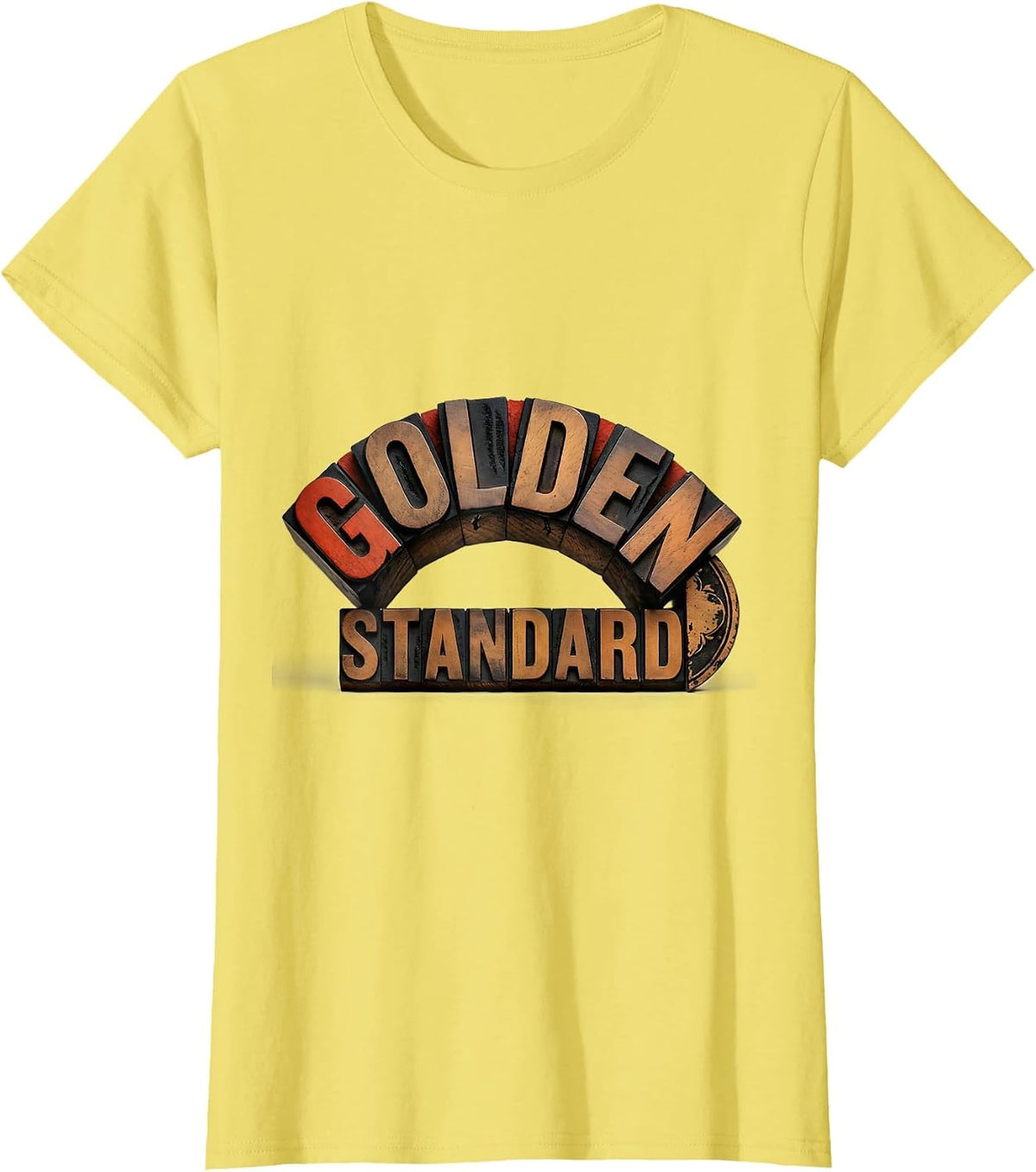 Golden Standard Fibonacci Spiral Sacred Geometry Math T-Shirt - Lemon Yellow