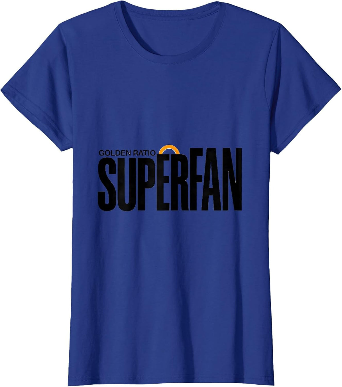 Women's Golden Ratio Superfan Math Enthusiast Sacred Geometry Phi T-Shirt - Royal Blue