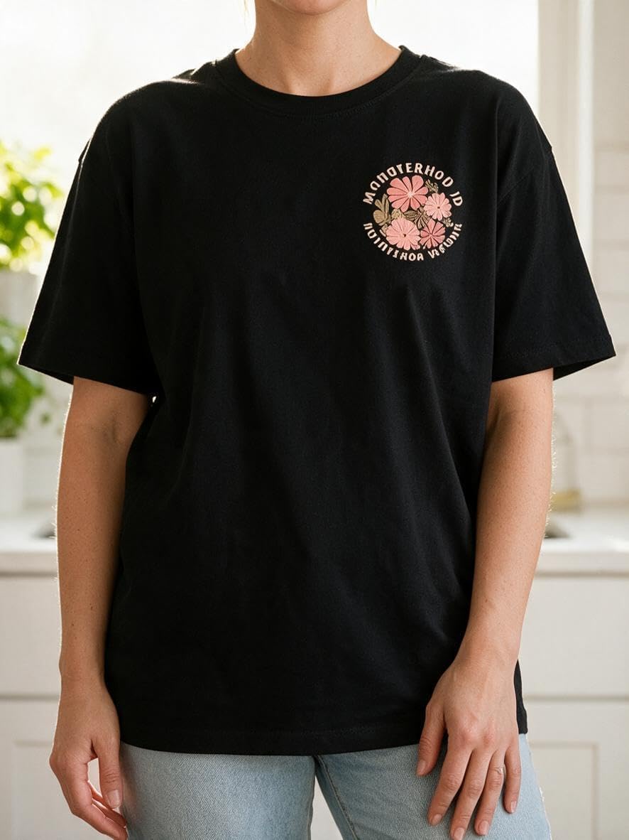 Motherhood is Kingdom Work Christian Classic T-Shirt - Black