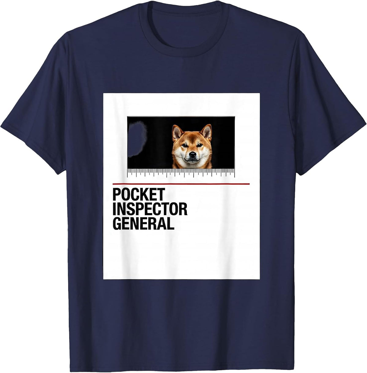 Pocket Inspector General Funny Dog Owner Breed Enthusiast T-Shirt - Navy Blue