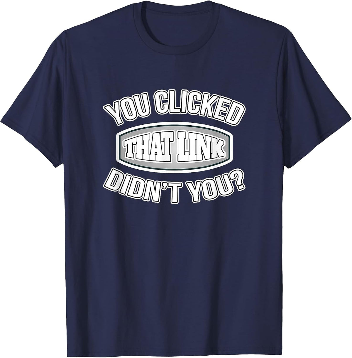 Cybersecurity Helpdesk Tech Support Sarcastic Phishing Meme T-Shirt - Navy Blue