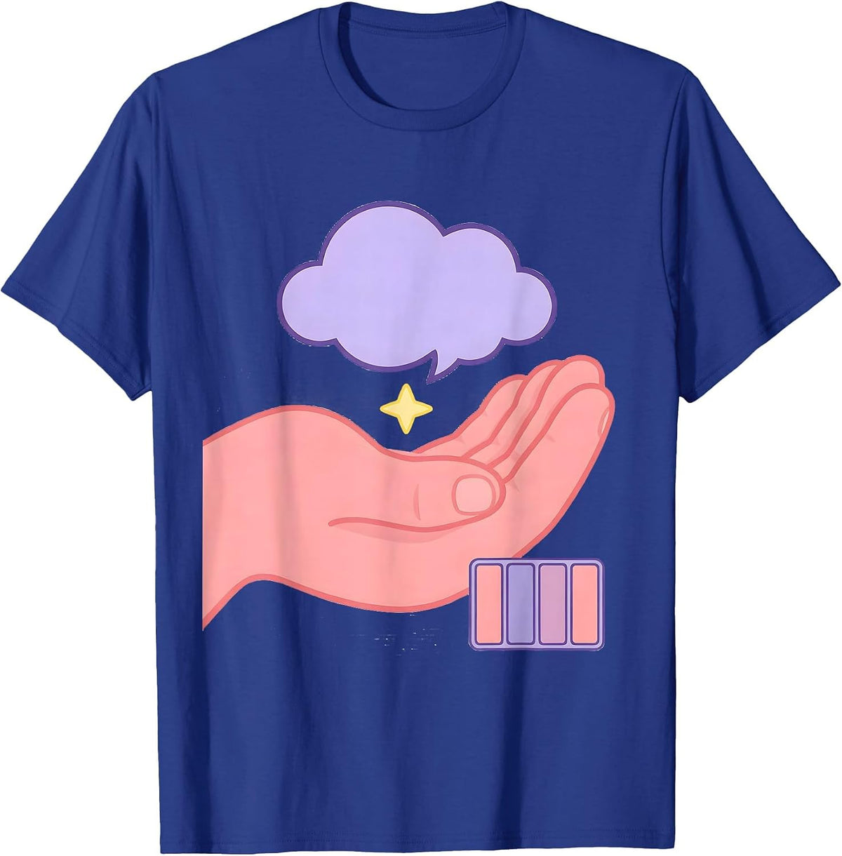 Men's Open Palm ABA RBT Therapist Occupational Pride T-Shirt - Royal Blue
