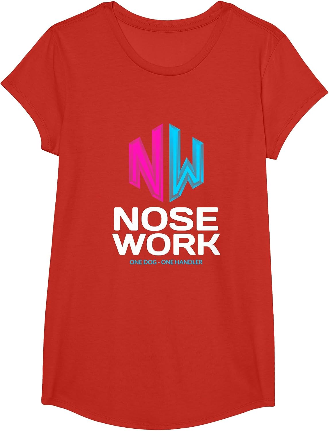 Nosework Training| One Dog One Handler T-Shirt - Girls Red