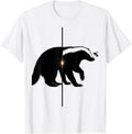 Men's Honey Badger Fearless Attitude Humor Animal Lover T-Shirt - White
