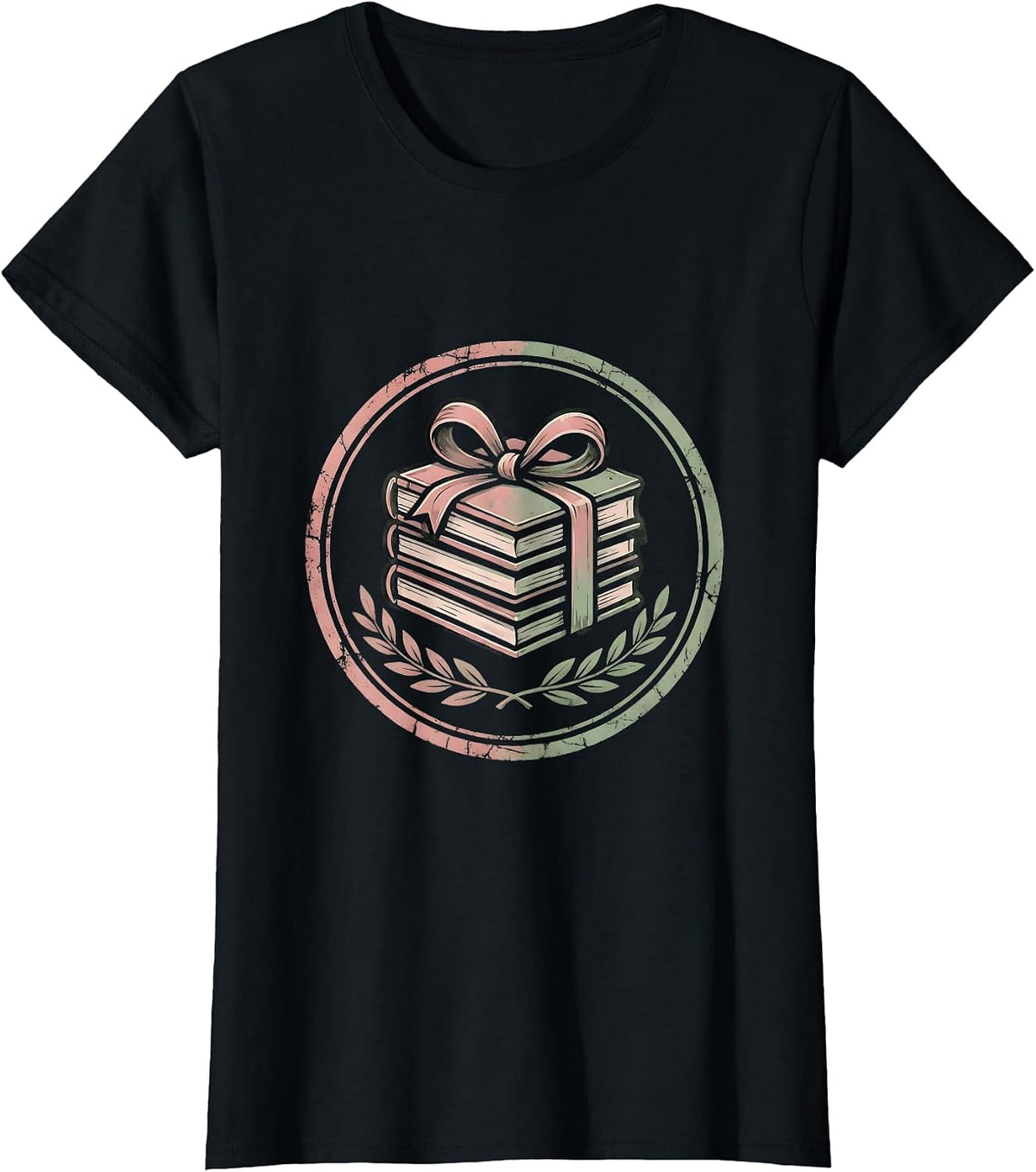 Classic Novels Stack English Teacher Gift T-Shirt - Black