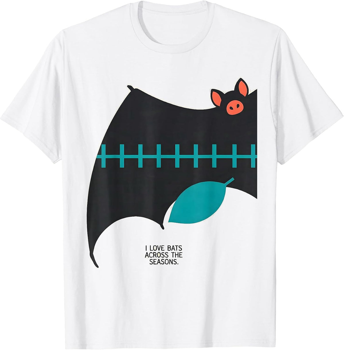 Men's I Love Bats Across The Seasons Vintage Bat Lover Halloween T-Shirt - White
