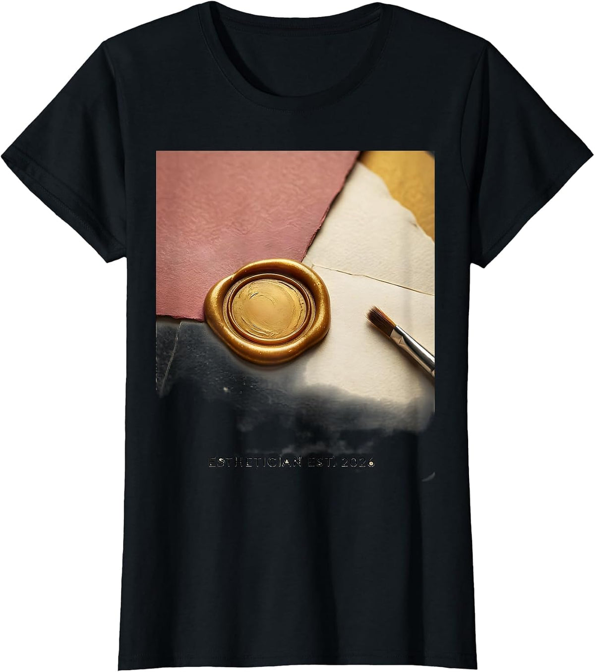 Women's Esthetician Est. 2026 Playful Professional Pride Skincare T-Shirt - Black
